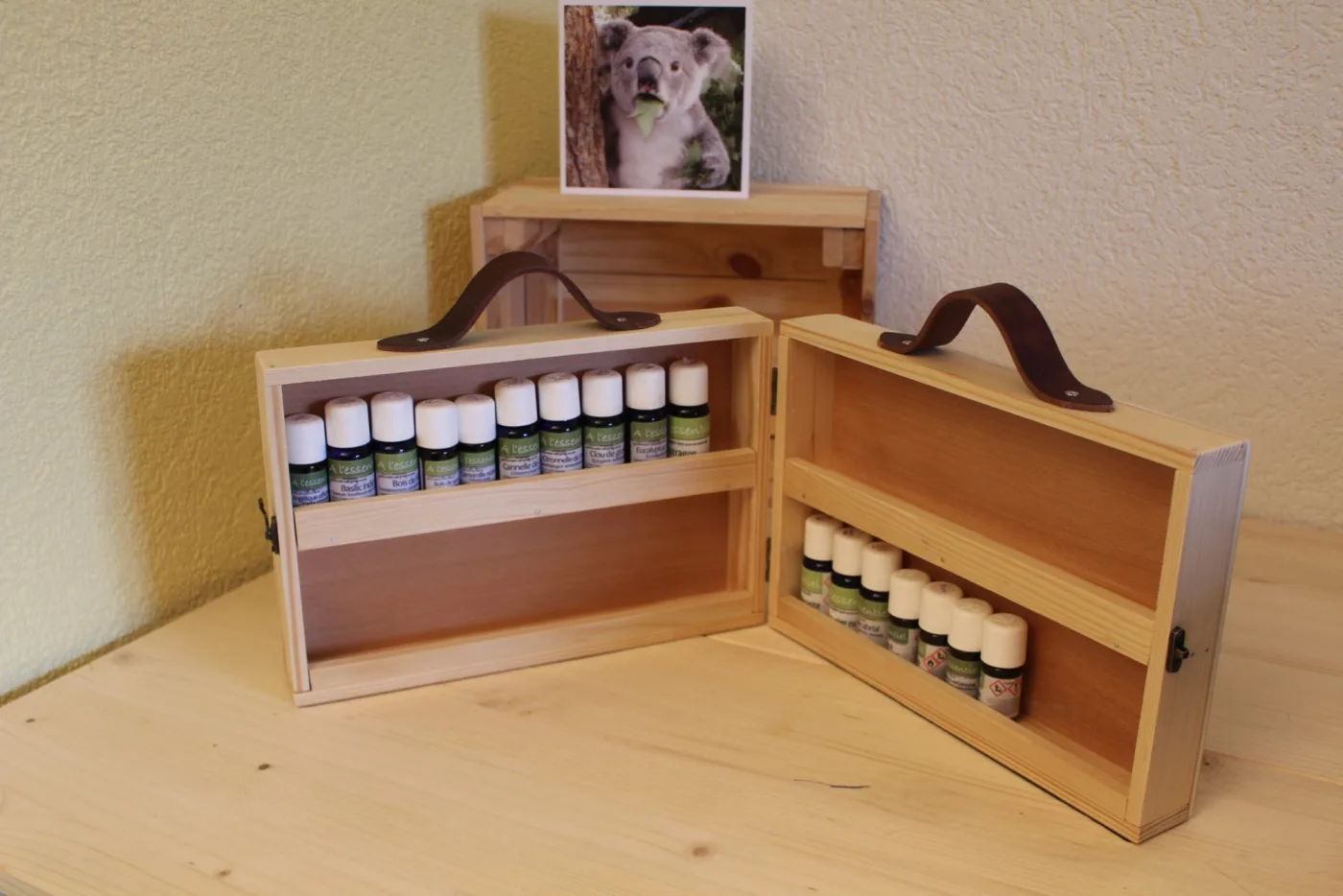 Grand coffret pour huiles essentielles